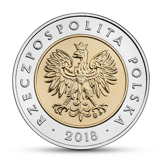 5 zł 100-lecie odzyskania przez Polskę niepodległości