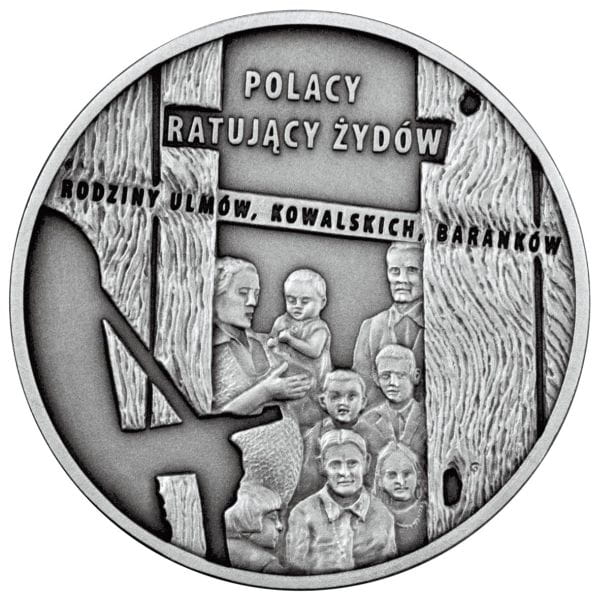 20 zł Polacy ratujący Żydów – rodzina Ulmów, Kowalskich, Baranków