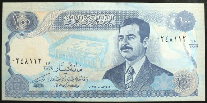 100 dinarów - Irak 1994 r.
