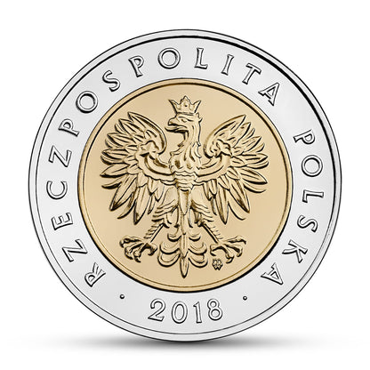 5 zł 100-lecie odzyskania przez Polskę niepodległości