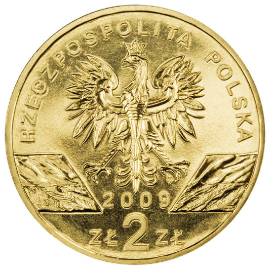 2 zł Jaszczurka zielona (łac. Lacerta viridis)