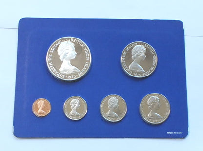 Set Virgin Islands Proof 1975  6 monet