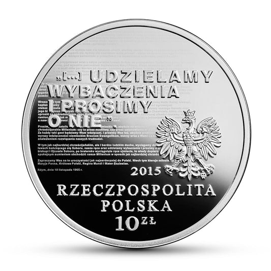 10 zł 50. rocznica wystosowania orędzia biskupów polskich do niemieckich