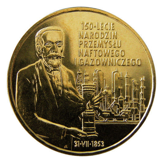 2 zł 150-lecie narodzin przemysłu naftowego i gazowniczego