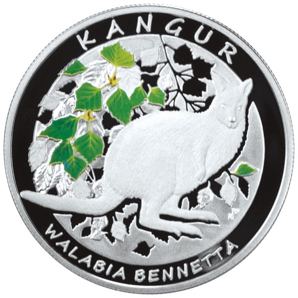 20 zł + 1 dollar Kangur – Walabia Bennetta/Kangur olbrzymi  (komplet)