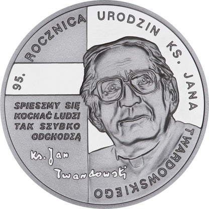 10 zł 95. rocznica urodzin ks. Jana Twardowskiego