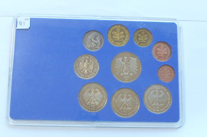 Set NIEMCY 10 monet PROOF 1981 F