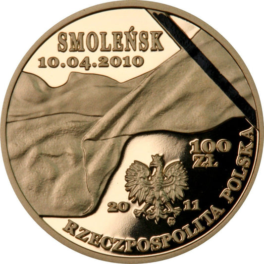 100 zł Smoleńsk - pamięci ofiar 10.04.2010 r.