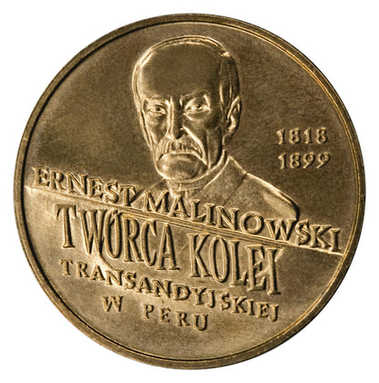 2 zł 100. rocznica śmierci Ernesta Malinowskiego (1818-1899)