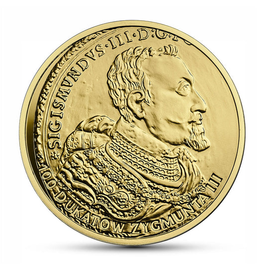 20 zł Historia Monety Polskiej – 100 dukatów Zygmunta III
