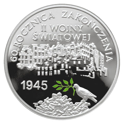 10 zł 60. rocznica zakończenia II wojny światowej