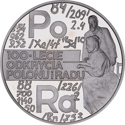 20 zł 100-lecie odkrycia radu i polonu