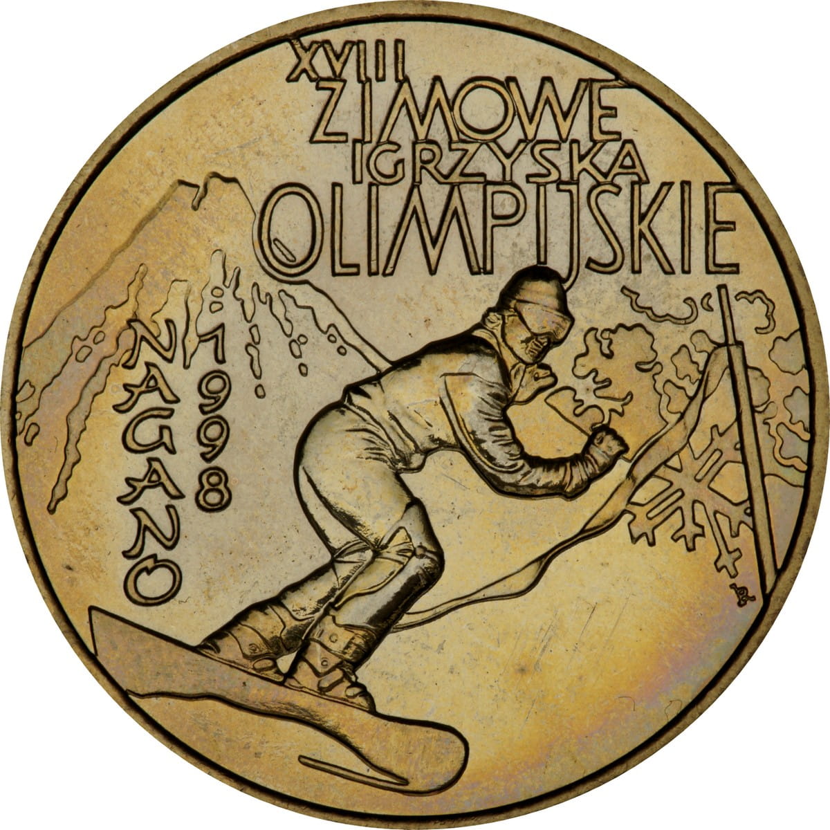 2 zł XVIII. Zimowe Igrzyska Olimpijskie w Nagano