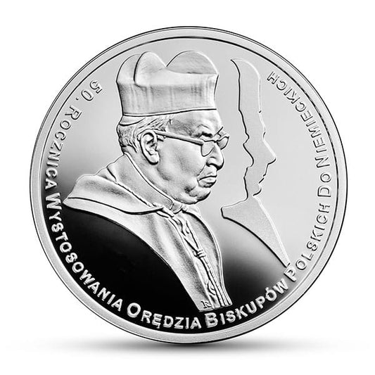 10 zł 50. rocznica wystosowania orędzia biskupów polskich do niemieckich