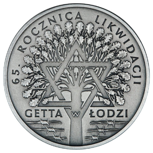 20 zł 65. rocznica likwidacji getta w Łodzi
