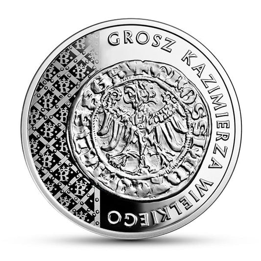 20 zł Historia Monety Polskiej – grosz Kazimierza Wielkiego