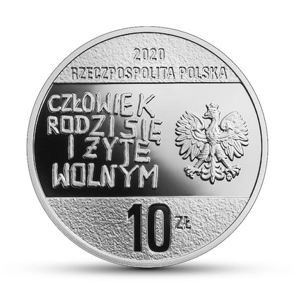 Moneta 10 zł 40. rocznica powstania NSZZ „Solidarność”