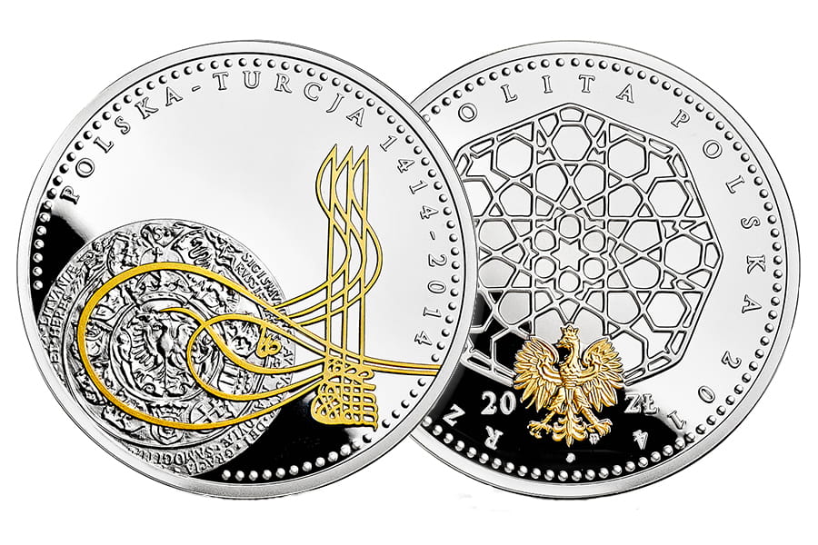 20 zł + 50 TRL 600 lat stosunków dyplomatycznych polsko-tureckich  (komplet)