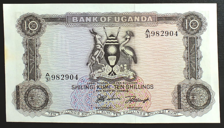 10 Szylingów - Uganda 1966 r.