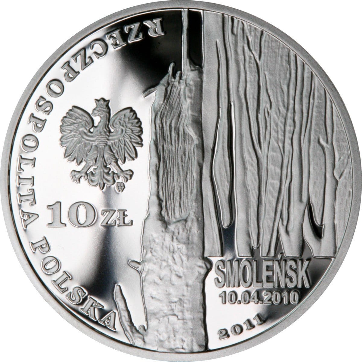 10 zł Smoleńsk - pamięci ofiar 10.04.2010 r.