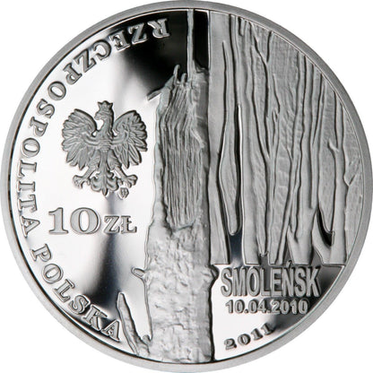 10 zł Smoleńsk - pamięci ofiar 10.04.2010 r.