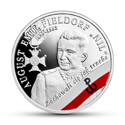 10 zł Wyklęci przez komunistów żołnierze niezłomni - August Emil Fieldorf „Nil”