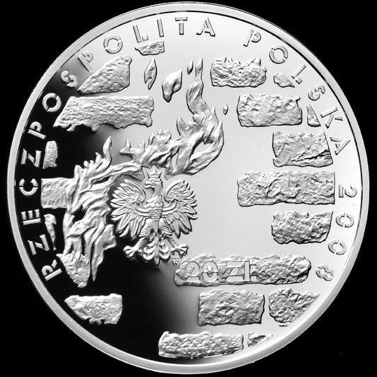 20 zł 65. rocznica powstania w getcie warszawskim