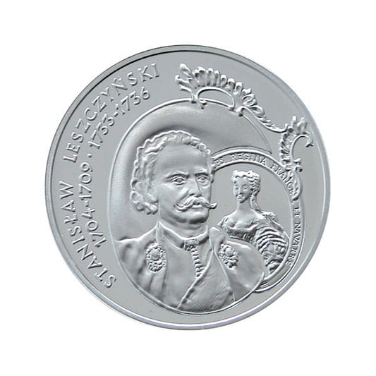 10 zł Stanisław Leszczyński (1704-1709; 1733-1736) - popiersie