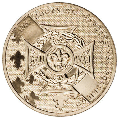 2 zł 100. rocznica Harcerstwa Polskiego