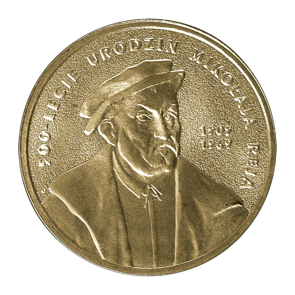 2 zł Mikołaj Rej (1505-1569) – 500. rocznica urodzin