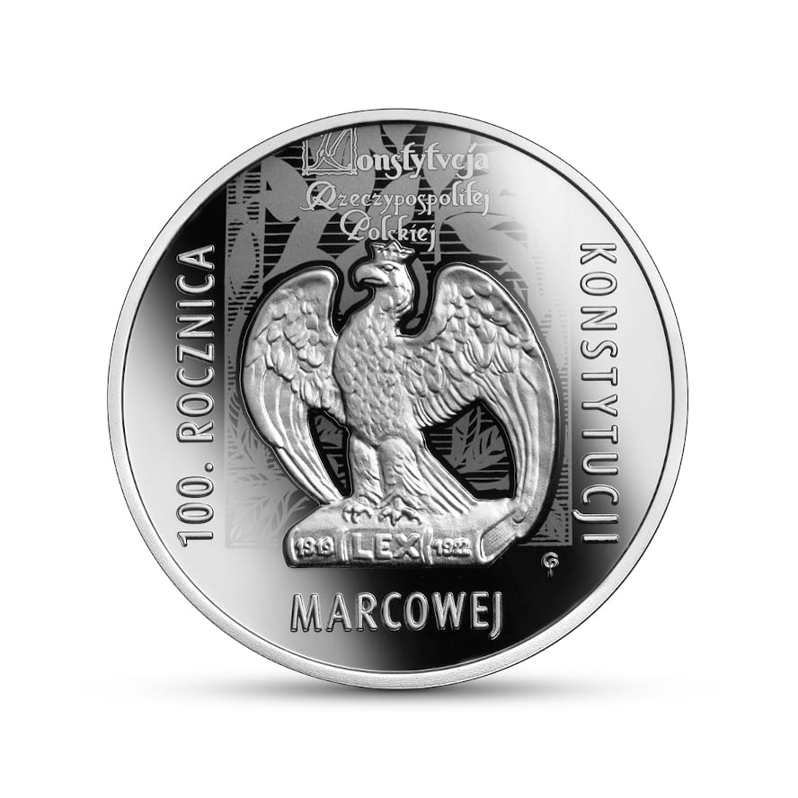 Moneta 10 zł 100. rocznica Konstytucji marcowej