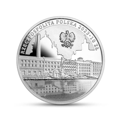 Moneta 10 zł 600-lecie nadania Łodzi praw miejskich