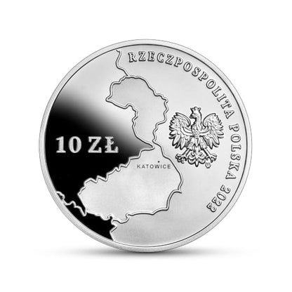Moneta 10 zł 100. rocznica powrotu części Górnego Śląska do Polski
