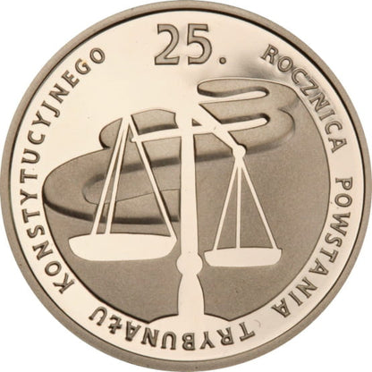 Moneta 100 zł 25. rocznica powstania Trybunału Konstytucyjnego