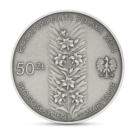 Moneta 50 zł Pamięci Rodziny Ulmów