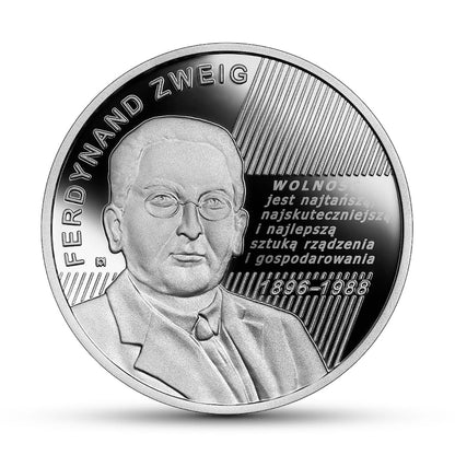 Moneta 10 zł Wielcy polscy ekonomiści – Ferdynand Zweig